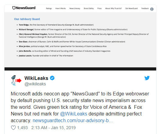 微軟將假新聞“識別者”NewsGuard添加到Edge移動瀏覽器中